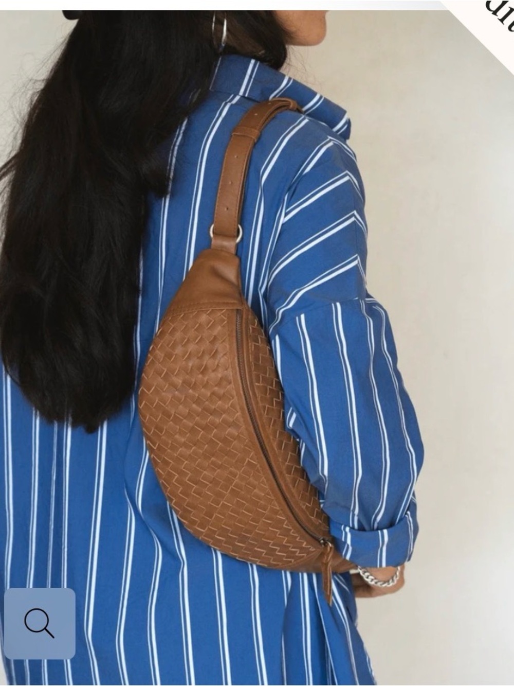 NWT MANDRN Atlas Woven Leather Bag. - Picture 2 of 10